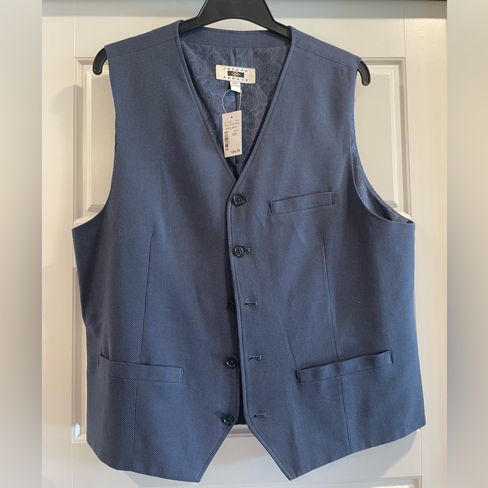 Joesph Abboud navy suit vest